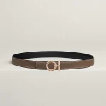 Flot belt buckle & Reversible leather strap 24 mm